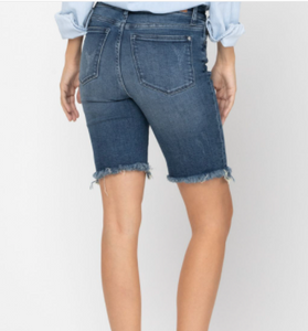 Judy Blue High Rise Cut Off Bermuda Shorts