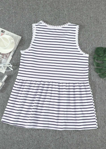 Striped Babydoll Tank Top