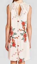 Load image into Gallery viewer, Pre-Order Floral Sleeveless Dress with a Crochet Lace Neck