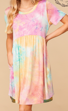 Load image into Gallery viewer, Pre-Order Short Sleeve Tie Dye Dress