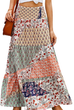 Load image into Gallery viewer, Elastic Waistband Boho Skirt