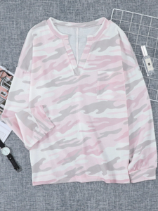 Pre-Order Pink Thermal Camo Top