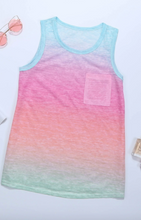 Load image into Gallery viewer, Multi Color Ombre Tank Top