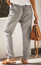 Load image into Gallery viewer, Pre-Order Drawstring Striped Pants