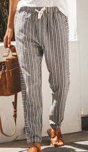 Load image into Gallery viewer, Pre-Order Drawstring Striped Pants