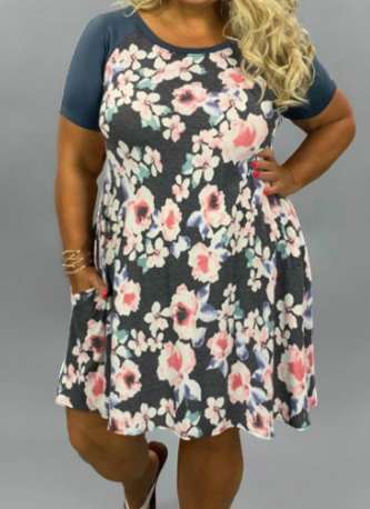 Pre-Order Plus Size T-Shirt Dress