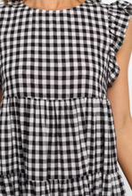 Load image into Gallery viewer, Pre-Order Plaid Ruffled Mini Dress