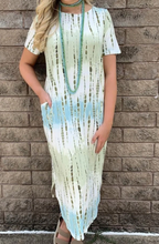 Load image into Gallery viewer, Pre-Order Striped Tie Dye Maxi Dress