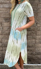 Load image into Gallery viewer, Pre-Order Striped Tie Dye Maxi Dress