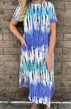 Load image into Gallery viewer, Pre-Order Striped Tie Dye Maxi Dress