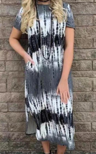 Load image into Gallery viewer, Pre-Order Striped Tie Dye Maxi Dress