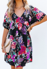 Load image into Gallery viewer, V-Neck Floral Dress