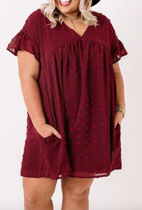 Pre-Order Plus Size Pom Pom Tunic/Dress