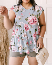 Load image into Gallery viewer, Pre-Order Plus Size Floral Tiered Top