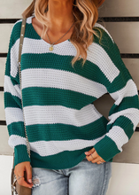 Load image into Gallery viewer, Pre-Order Color Block Knitted Sweaters