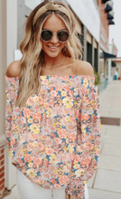 Load image into Gallery viewer, Pre-Order Off The Shoulder Smocked Floral Top