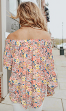 Load image into Gallery viewer, Pre-Order Off The Shoulder Smocked Floral Top