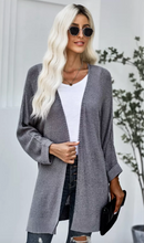 Load image into Gallery viewer, Open Front Cardigan w/Pockets