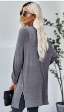 Load image into Gallery viewer, Open Front Cardigan w/Pockets