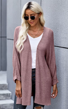 Load image into Gallery viewer, Open Front Cardigan w/Pockets