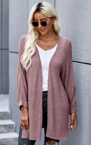 Open Front Cardigan w/Pockets