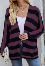 Load image into Gallery viewer, Pre-Order Stripes Sweater Cardigan