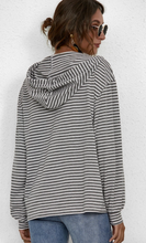 Load image into Gallery viewer, Stripe Hoodies Sweatshirt w/kangaroo pocket