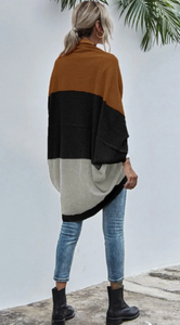 Pre-Order Color Block Shrug Cardigans