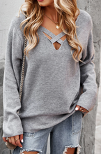 Load image into Gallery viewer, Pre-Order Criss Cross Knit Sweater