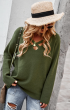 Load image into Gallery viewer, Pre-Order Criss Cross Knit Sweater