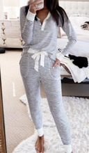 Load image into Gallery viewer, Pre-Order Striped Long Sleeves and Joggers Set