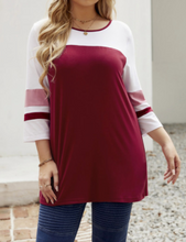 Load image into Gallery viewer, Pre-Order Plus Size 3/4 Sleeve Baseball Tunics