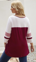 Load image into Gallery viewer, Pre-Order Plus Size 3/4 Sleeve Baseball Tunics