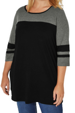 Load image into Gallery viewer, Pre-Order Plus Size 3/4 Sleeve Baseball Tunics