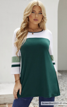 Load image into Gallery viewer, Pre-Order Plus Size 3/4 Sleeve Baseball Tunics