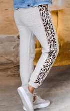 Load image into Gallery viewer, Pre-Order Leopard Patchwork Plush Jogger Pants