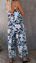 Load image into Gallery viewer, Pre-Order Floral Print Spaghetti Strap Wide Leg jumpsuit