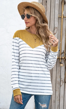 Load image into Gallery viewer, Pre-Order Stripes Contrast Pullover Sweatshirt