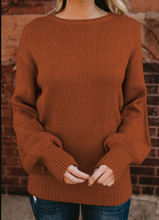 Load image into Gallery viewer, Pre-Order Hollow-out Back Sweater with Tie