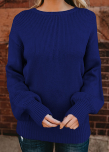 Pre-Order Hollow-out Back Sweater with Tie