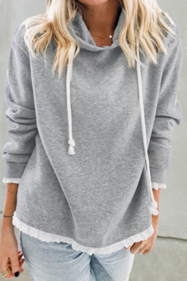 Pre-Order Lace Trim Hoodie