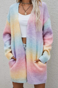 Pre-Order Pockets Gradient Knitted Cardigan