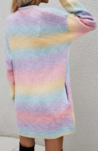 Load image into Gallery viewer, Pre-Order Pockets Gradient Knitted Cardigan