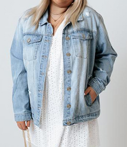 Pre-Order Plus size Denim Jacket