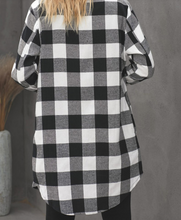 Load image into Gallery viewer, Pre-Order Buffalo Plaid Snap Front Tunic