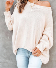 Load image into Gallery viewer, Pre-Order Oversize Knitted Drop-shoulder Sleeve Sweater