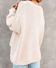 Load image into Gallery viewer, Pre-Order Oversize Knitted Drop-shoulder Sleeve Sweater