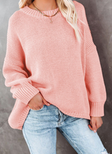 Load image into Gallery viewer, Pre-Order Oversize Knitted Drop-shoulder Sleeve Sweater