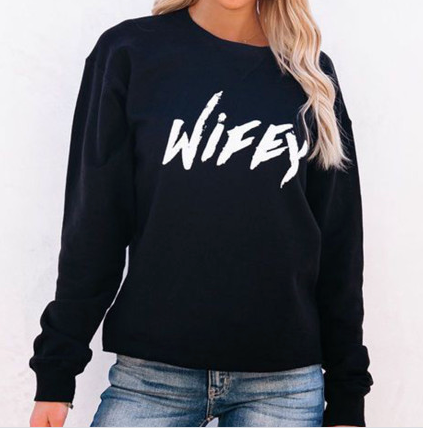 Black Wifey Sweatshirt