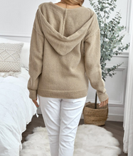 Load image into Gallery viewer, Pre-Order Kangaroo Pocket Button Lace Drawstring Hooded Pullover